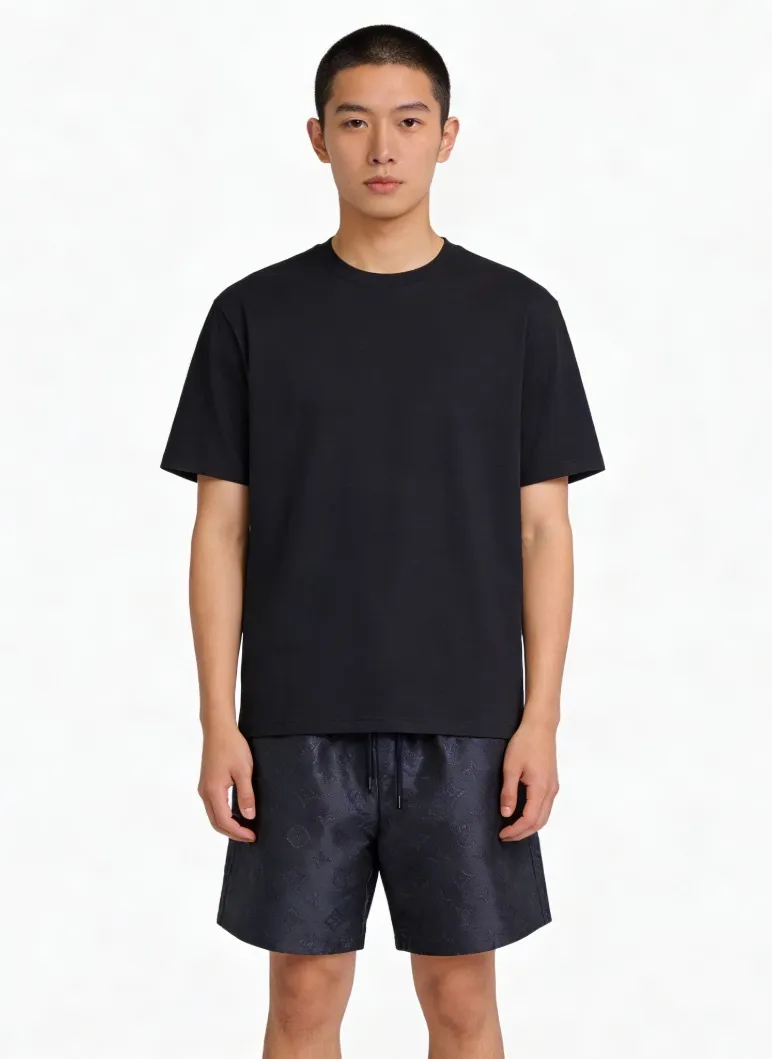 Louis Vuitton/Louis Vuitton dark pattern old flower jacquard short sleeves